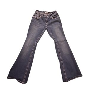 Women's Sky Flared Blue Jeans Size 3/4